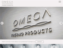 Tablet Screenshot of omegathermoproducts.nl